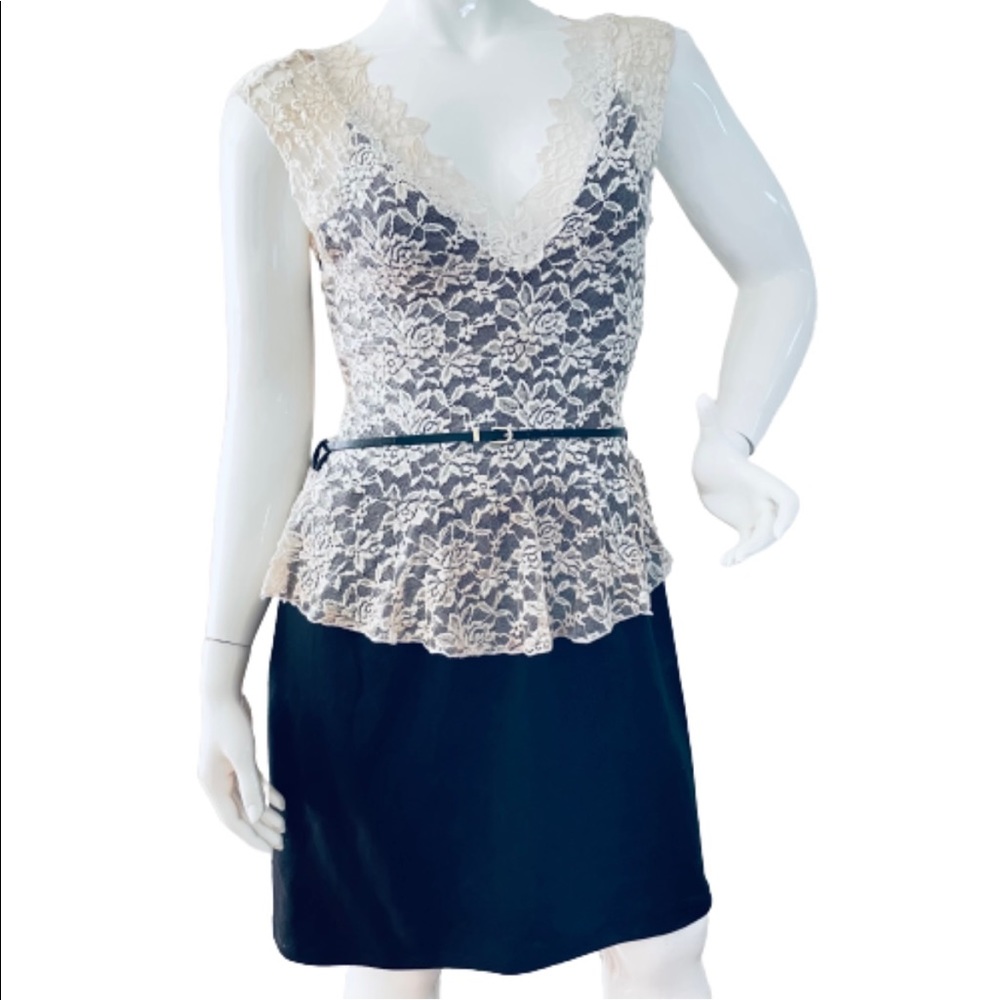 bubble b dress size 3X black beige